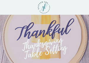 Add Sparkle to your Thanksgiving Dinner Place Settings