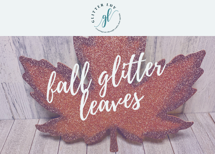 Glittered Fall Leaves