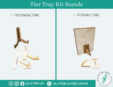 Glitter Luv DIY Kits Standard Kit | Unfinished Bee Valentine Tier Tray DIY Kit