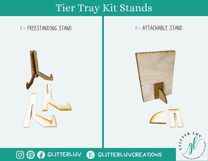 Glitter Luv DIY Kits Standard Kit | Unfinished Bee Valentine Tier Tray DIY Kit