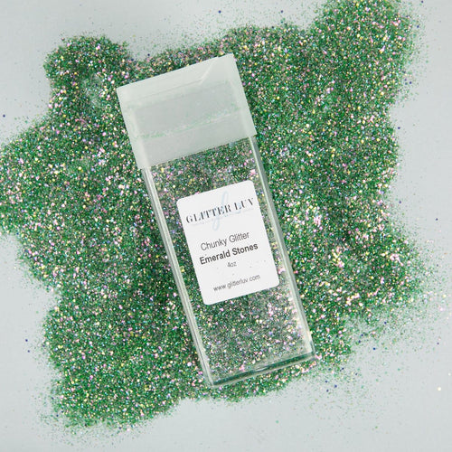Glitter Luv Chunky Glitter Emerald Stones Chunky Glitter