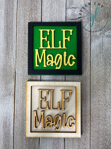 Glitter Luv DIY Kits Elf Magic Leaning Ladder Interchangeable DIY Kit