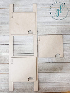 Glitter Luv DIY Kits Home Starter Kit Starter Leaning Ladder Interchangeable DIY Kit