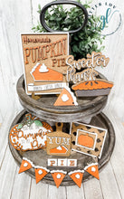 Glitter Luv DIY Kits Standard Kit | Unfinished Pumpkin Pie Tier Tray DIY Kit