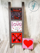 Glitter Luv DIY Kits Valentine's Leaning Ladder Interchangeable DIY Kit