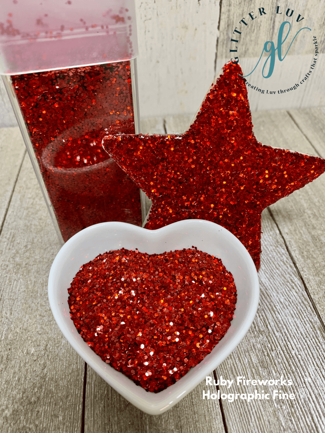 Ruby Fireworks Holographic Glitter