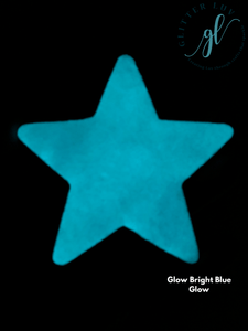 Glow Bright Blue Glitter