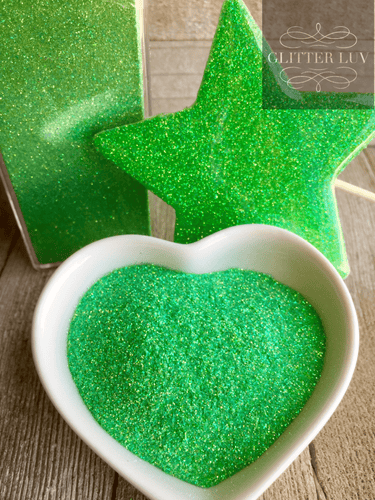 Spring Green Iridescent Glitter